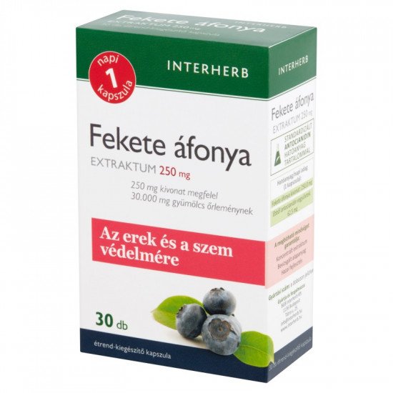 Interherb feketeáfonya kapszula 30db