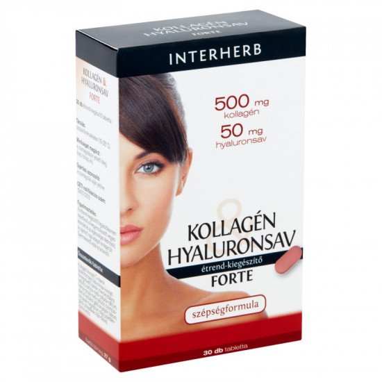 Interherb kollagén hyaluronsav forte 30db