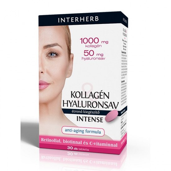 Interherb kollagén hyaluronsav intense 30db