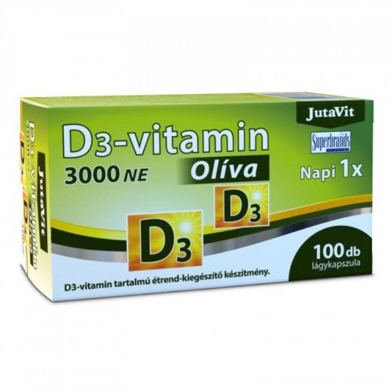 Jutavit d3-vitamin 3000 ne olíva kapszula 100db
