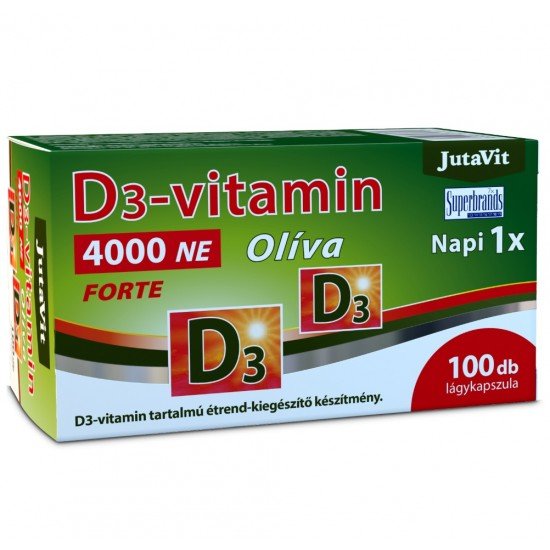 Jutavit d3-vitamin 4000 ne olíva kapszula 100db