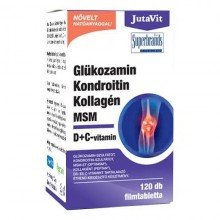 Jutavit glükozamin+kondroitin+kollagén+msm tabletta 120db