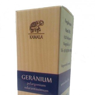 Kamala illóolaj doboz geránium 10ml