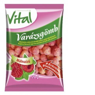 Karamell vital varázsgömb málnás 20g