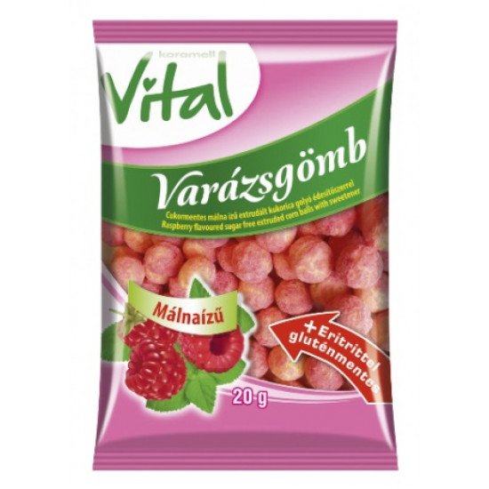 Karamell vital varázsgömb málnás 20g