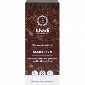 Khadi növényi hajfesték por hamvasbarna 100g