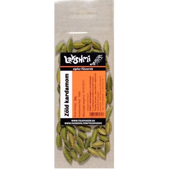 Lakshmi zöld kardamom egész 20g Lakshmi zöld kardamom egész 20g