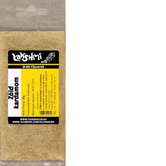 Lakshmi zöld kardamom őrölt 20g Lakshmi zöld kardamom őrölt 20g