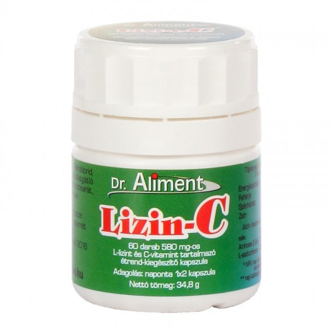Dr.Aliment Lizin c kapszula 60db Dr.Aliment Lizin c kapszula 60db