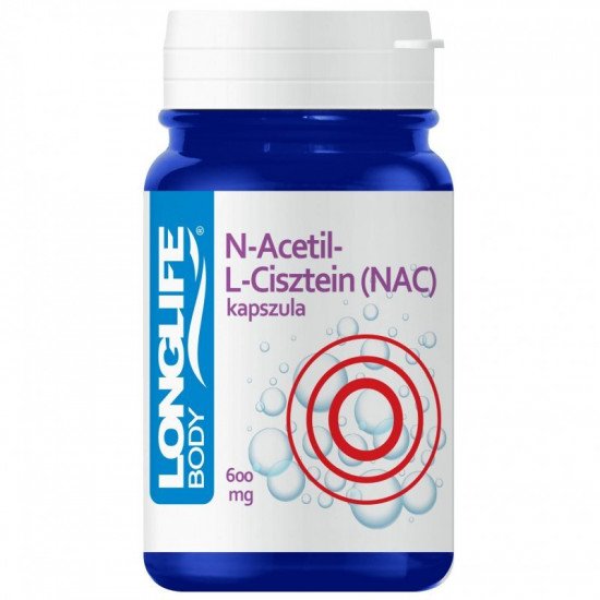 Longlife acetil-l-cisztein nac kapszula 60db