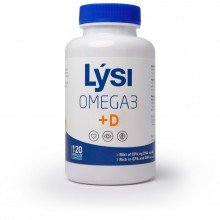 Lysi omega-3+ d-vitamin halolajkapszula 120db