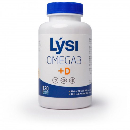 Lysi omega-3+ d-vitamin halolajkapszula 120db