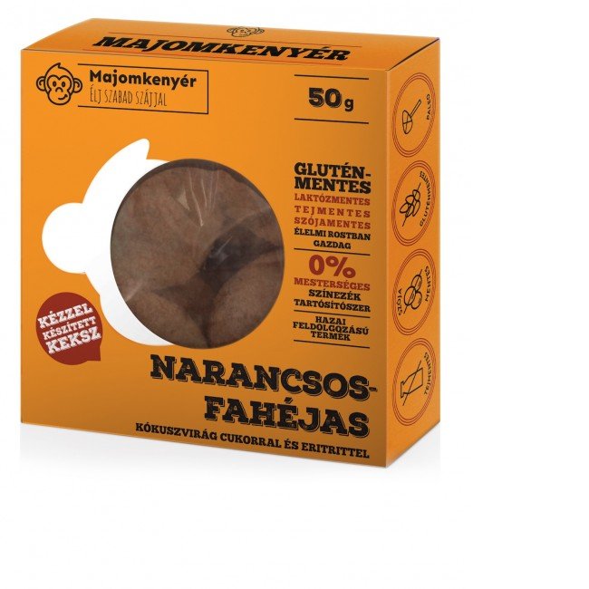 Majomkenyér narancsos-fahéjas paleokeksz 50g