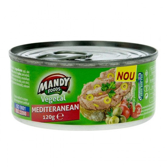 Mandy növényi pástétom mediterán 120g