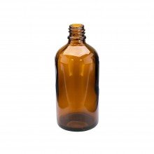 Ellemental Barna üvegpalack kupak nélkül DIN18 100ml
