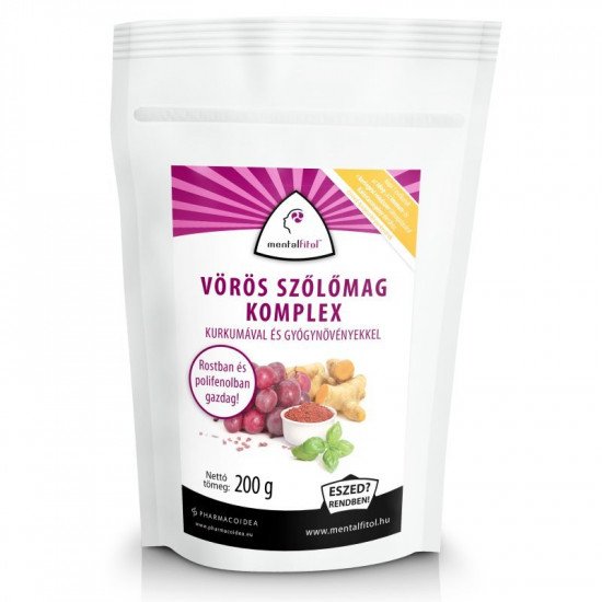 Mentalfitol vörös szőlőmag őrlemény 200g 