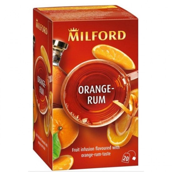 Milford gyümölcstea narancs-rum 20filter