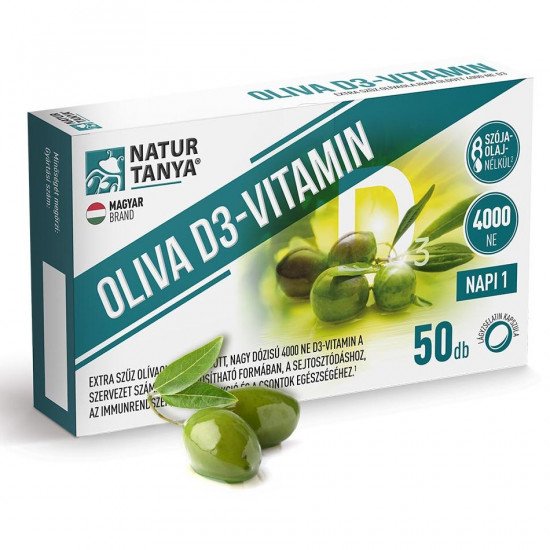Natur Tanya OLIVA D3-vitamin. 4000 NE 50db