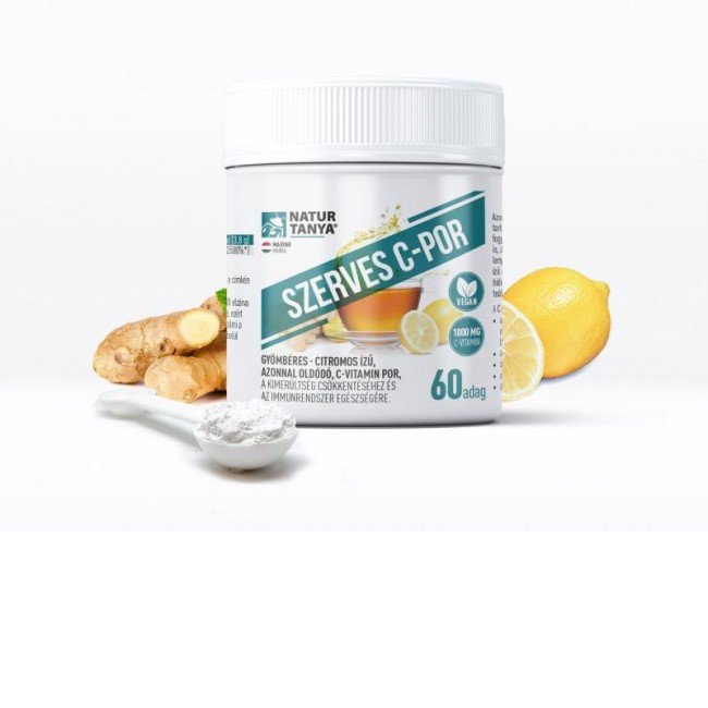 Natur Tanya Szerves C-por gyömbéres - citromos ízű 60 adag 114g