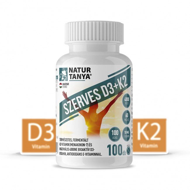 Natur Tanya Szerves D3 és K2-vitamin 100db Natur Tanya Szerves D3 és K2-vitamin 100db