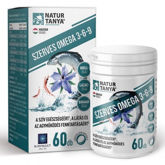 Natur Tanya Szerves Omega 3-6-9 zsírsavak 60db