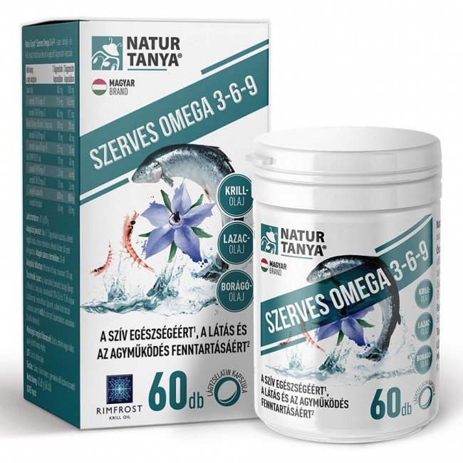 Natur Tanya Szerves Omega 3-6-9 zsírsavak 60db