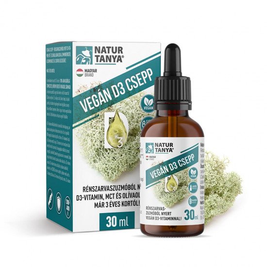 Natur Tanya VEGÁN D3-vitamin csepp 30ml Natur Tanya VEGÁN D3-vitamin csepp 30ml