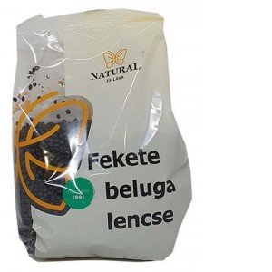 Natural fekete beluga lencse 400g