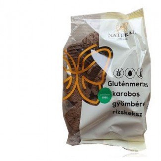 Natural gluténmentes karobos-gyömbéres rizskeksz 150g