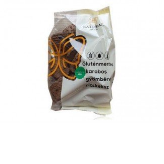 Natural gluténmentes karobos-gyömbéres rizskeksz 150g
