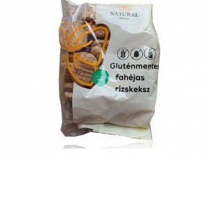 Natural rizskeksz fahéj gluténmentes laktózmentes 150g