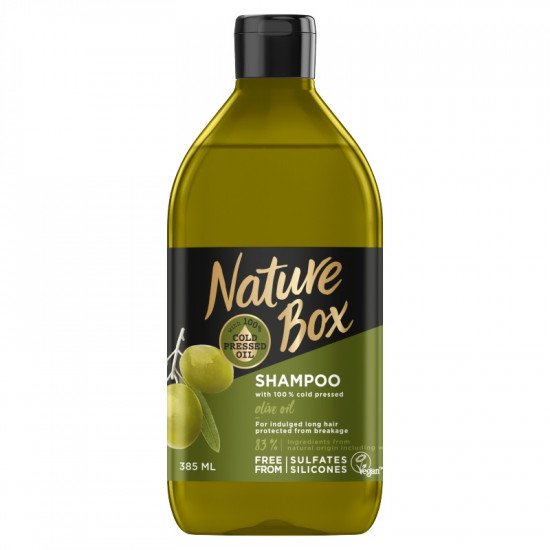 Nature box sampon olíva hosszú hajra 385ml