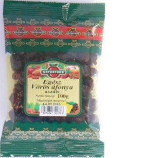 Naturfood aszalt egész vörös áfonya 100g