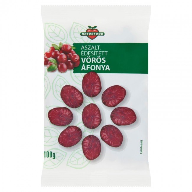 Naturfood aszalt vörös áfonya 100g Naturfood aszalt vörös áfonya 100g