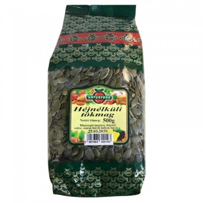 Naturfood héjnélküli tökmag 500g Naturfood héjnélküli tökmag 500g