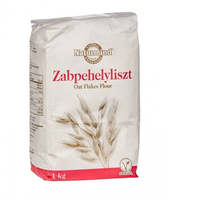 Naturmind zabpehelyliszt 1000g Naturmind zabpehelyliszt 1000g
