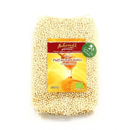 Naturgold bio puffasztott köles mézes 200g 