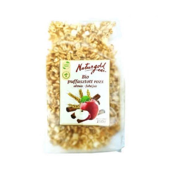 Naturgold bio puffasztott rizs almás fahéj 150g