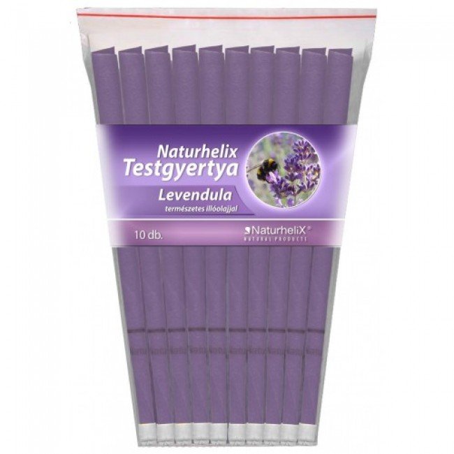 Naturhelix testgyertya levendula 10db