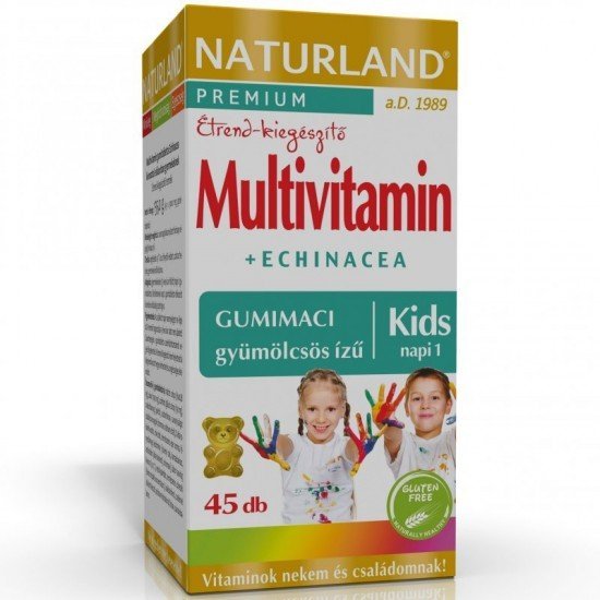 Naturland gyerek multivitamin gumitabletta 45db