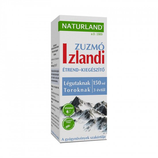 Naturland izlandi zuzmó szirup 150ml