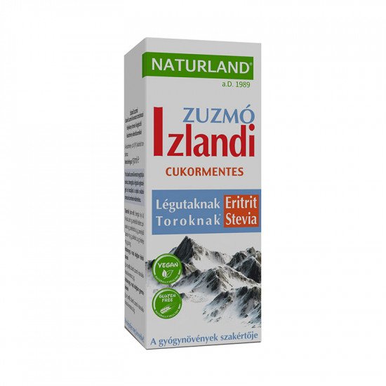 Naturland izlandi zuzmó szirup édesítőszerrel 150ml