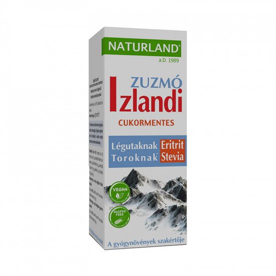 Naturland izlandi zuzmó szirup édesítőszerrel 150ml Naturland izlandi zuzmó szirup édesítőszerrel 150ml