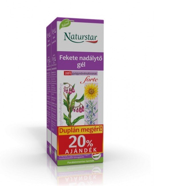 Naturstar fekete nadálytő gél forte 2x60ml