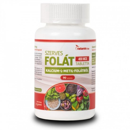 Netamin szerves folát 400 mcg tabletta 90db Netamin szerves folát 400 mcg tabletta 90db