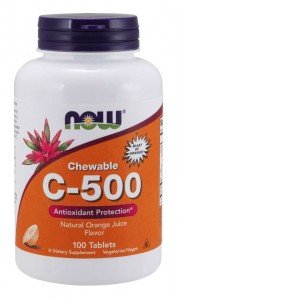 Now c-500 narancs ízű rágótabletta 100db