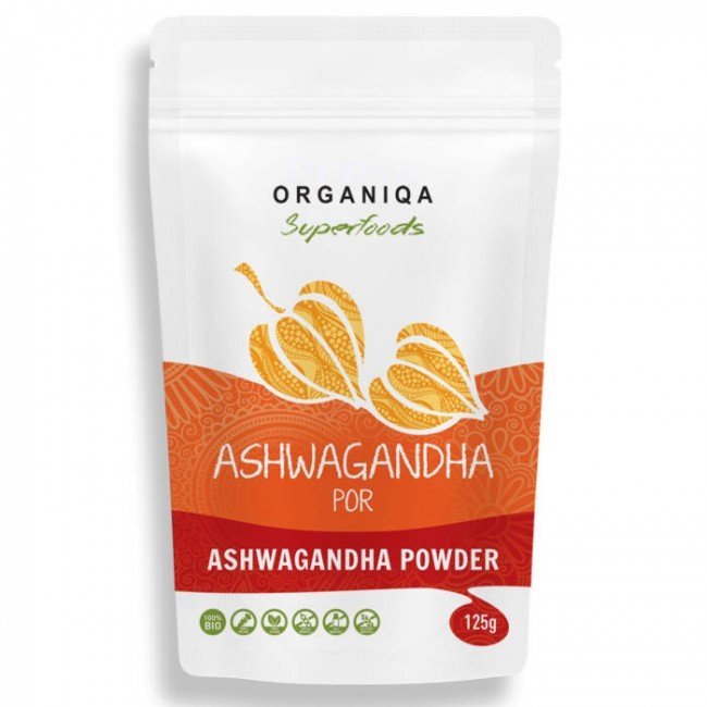 Organiqa bio nyers ashwagandha por 125g Organiqa bio nyers ashwagandha por 125g