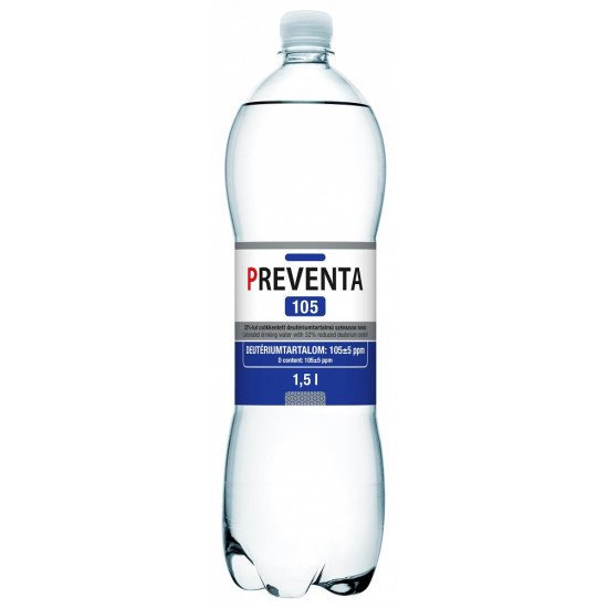 Preventa-105 szénsavmentes 32% csökkentett deutérium tartalmú víz 1500ml