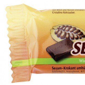 Rapunzel bio csokoládés szezámszelet 27g 