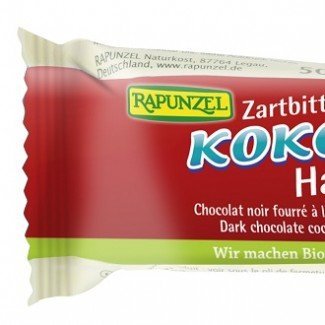 Rapunzel bio kókuszkockák étcsokis 50g
